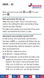 Preview for 103 page of Maico MDR 22 EC Mounting And Operating Instructions