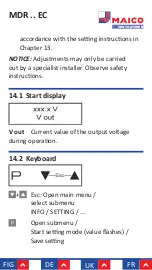 Preview for 105 page of Maico MDR 22 EC Mounting And Operating Instructions