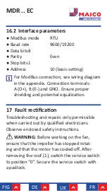 Preview for 108 page of Maico MDR 22 EC Mounting And Operating Instructions