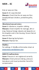 Preview for 110 page of Maico MDR 22 EC Mounting And Operating Instructions