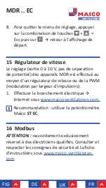 Предварительный просмотр 162 страницы Maico MDR 22 EC Mounting And Operating Instructions