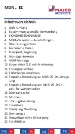 Предварительный просмотр 8 страницы Maico MDR EC Series Mounting And Operating Instructions
