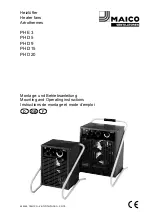 Preview for 1 page of Maico PHE 3 Mounting And Operating Instructions