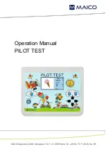 Maico PILOT TEST Operation Manual предпросмотр