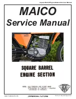 Maico SQUARE BARREL Service Manual preview