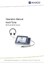 Maico touchTymp MI 26 Operation Manual preview