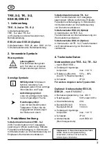 Preview for 3 page of Maico TR 0,8 S-2 DSS 20 Installation And Operating Instructions Manual