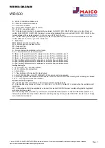 Preview for 2 page of Maico WR 600 Wiring Diagram