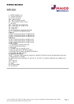 Preview for 10 page of Maico WR 600 Wiring Diagram