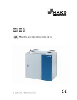 Maico WRG 300 EC Mounting And Operating Instructions предпросмотр