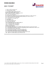 Preview for 2 page of Maico WS 170 RET Wiring Diagram