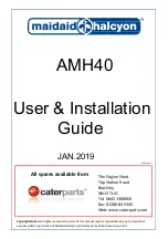 Preview for 1 page of Maidaid Halcyon AMH40 User'S Installation Manual