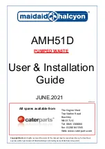 Preview for 1 page of Maidaid Halcyon AMH51D User'S Installation Manual