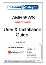 Предварительный просмотр 1 страницы Maidaid Halcyon AMH55WS User'S Installation Manual