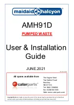 Предварительный просмотр 1 страницы Maidaid Halcyon AMH91D User'S Installation Manual