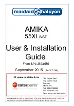 Preview for 1 page of Maidaid Halcyon AMIKA 55XL WSD Installation Manual