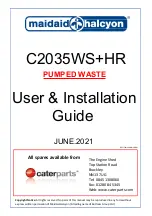 Maidaid Halcyon C2035WS+HR User'S Installation Manual preview