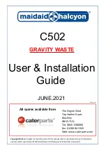 Preview for 1 page of Maidaid Halcyon C502 User'S Installation Manual