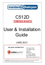 Maidaid Halcyon C512D Installation Manual preview