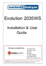 Maidaid Halcyon Evolution 2035WS Installation & User Manual preview