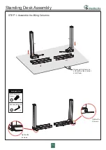 Предварительный просмотр 6 страницы Maidesite Standing Desk Assembly Instructions Manual