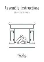 Preview for 1 page of Maileg Miniature fireplace AI-0013 Assembly Instructions