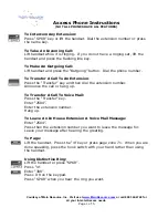 Preview for 1 page of Main Resource Axxess Series Instructions