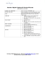 Preview for 2 page of Main Resource Isoetec Digial System M Series Quick Reference Manual