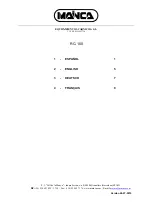 Предварительный просмотр 1 страницы Mainca RC-100 Manual