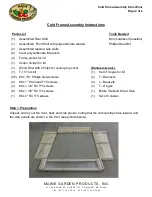 Предварительный просмотр 2 страницы MAINE GARDEN PRODUCTS Cold Frame Assembly Instructions Manual