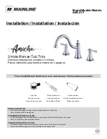 MAINLINE Amiche AM341-T Installation Manual preview