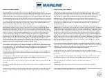 Предварительный просмотр 6 страницы MAINLINE Centurion CE111DE Installation Manual