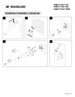 Предварительный просмотр 2 страницы MAINLINE Emma EM411TOLF-CP Installation