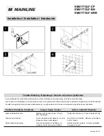 Предварительный просмотр 3 страницы MAINLINE Emma EM411TOLF-CP Installation