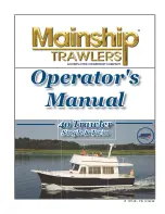 Mainship 40 Trawler Single Operator'S Manual preview