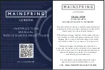 Предварительный просмотр 1 страницы MAINSPRING DUALISM Instruction Manual