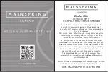 Предварительный просмотр 5 страницы MAINSPRING DUALISM Instruction Manual