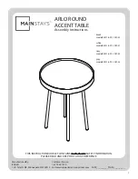 Mainstays ARLO MS18-D1-1007-30 Assembly Instructions Manual preview