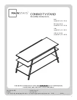 Предварительный просмотр 1 страницы Mainstays CONRAD MS18-D1-1007-55 Assembly Instructions Manual