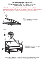 Предварительный просмотр 6 страницы Mainstays Moss Falls Patio Glider Loveseat MSD128059664019 Assembly Instructions Manual