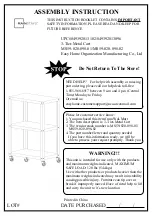 Mainstays MS59-020-098-01 Assembly Instruction Manual предпросмотр