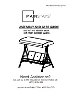 Mainstays MSS129900298041 Assembly And Care Manual preview