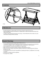 Предварительный просмотр 11 страницы Mainstays MSS129900298041 Assembly And Care Manual