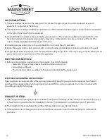 Preview for 12 page of Mainstreet Equipment 541CG1L User Manual