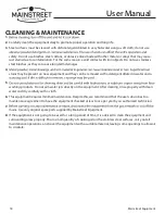 Preview for 18 page of Mainstreet Equipment 541CG1L User Manual