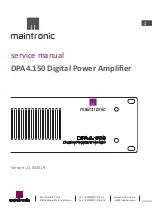 Preview for 1 page of Maintronic DPA4.150 Service Manual