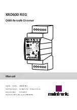 Maintronic XRD600 REG Manual preview