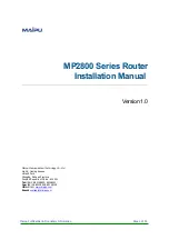 Maipu MP2801 Installation Manual preview