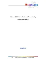 Maipu S2000-8/16 10/100Mbps Ethernet Switch User Manual preview