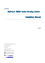 Maipu SM6600-04-MF Installation Manual предпросмотр